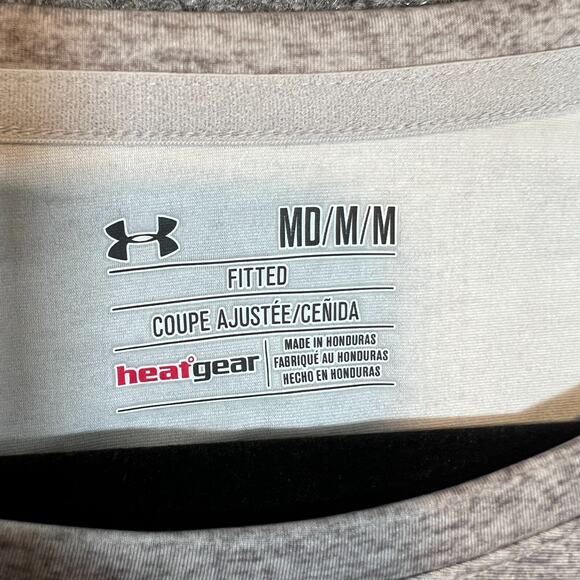 Under Armour Shirt Womens Medium Gray Superman Superwoman Compression Fitted NEW - Picture 6 of 8